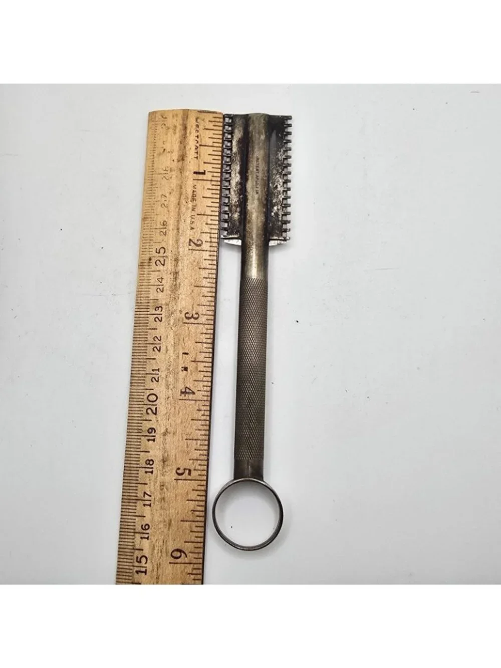 Ward Safety Razor Antique Wedge Blade Original Case Chicago c1908 1910 USA